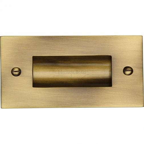 4" Sliding Flush handle - - Touch Ironmongery Chelsea - Architectural Ironmongery London