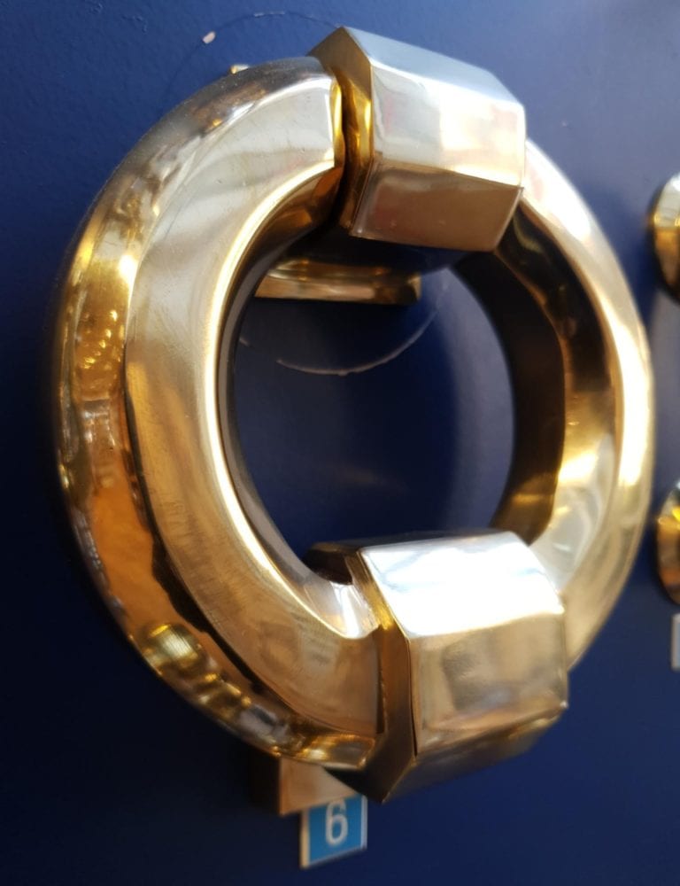 Majesctic Ring door knocker-small- Touch Ironmongery Chelsea - Architectural Ironmongery London
