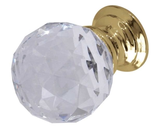 CUT CRYSTAL CABINET KNOB- Touch Ironmongery Chelsea - Architectural Ironmongery London