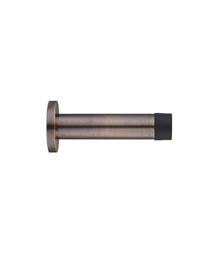 WALL MOUNT DOOR STOP ON ROSE - Touch Ironmongery Chelsea - Architectural Ironmongery London