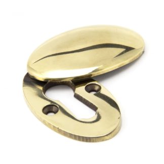 covered oval escutcheon - Touch Ironmongery Chelsea - Architectural Ironmongery London