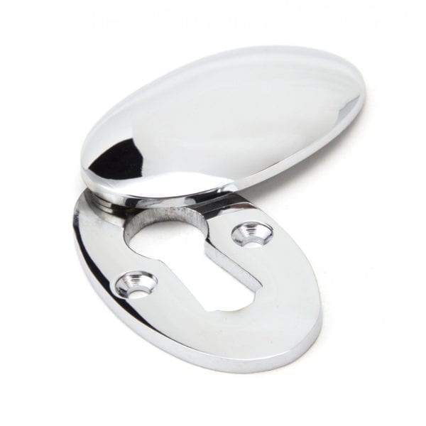 covered oval escutcheon - Touch Ironmongery Chelsea - Architectural Ironmongery London