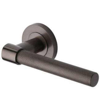 phoenix knurled lever on rose - Touch Ironmongery Chelsea - Architectural Ironmongery London
