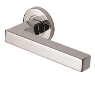 cube tube lever on rose - Touch Ironmongery Chelsea - Architectural Ironmongery London
