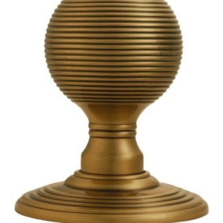 reeded concealed mortice knob - Touch Ironmongery Chelsea - Architectural Ironmongery London