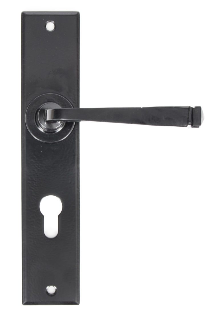 Black Large Avon 72mm Centre Euro Lock Set