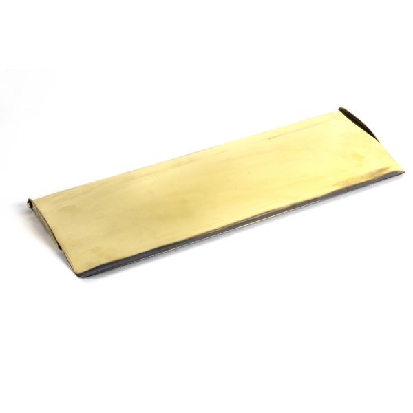 Aged Brass Large Letter Plate Cover - TOUCH