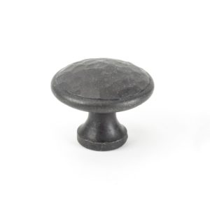 Beeswax Hammered Cabinet Knob - Large