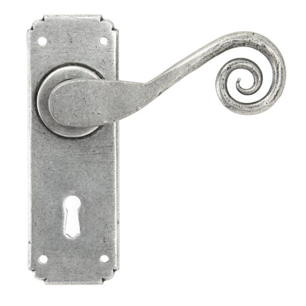 Pewter Monkeytail Lever Lock Set