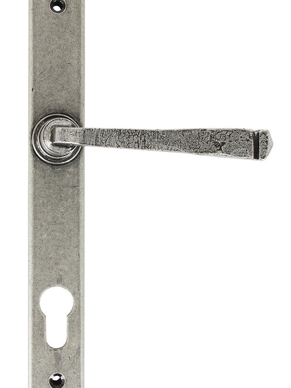 Pewter Avon Slimline Lever Espag. Lock Set
