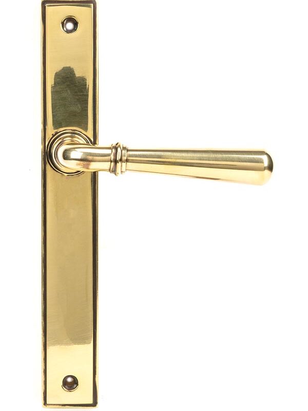 Aged Brass Newbury Slimline Lever Espag. Latch Set