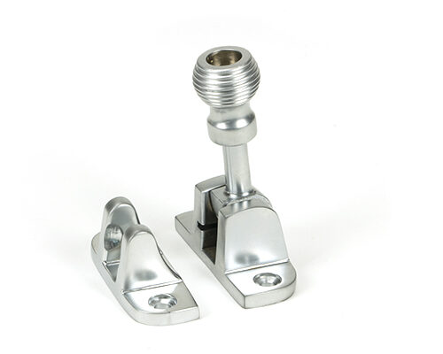 Satin Chrome Beehive Brighton Fastener (Radiused)