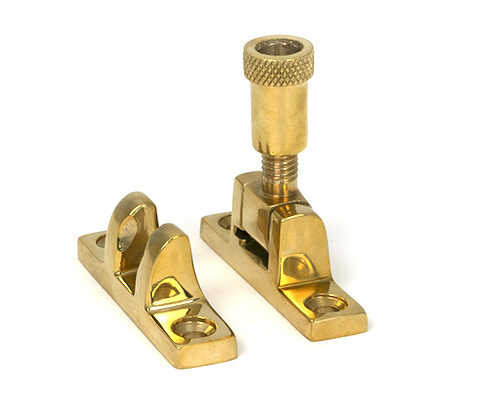 Polished Brass Brompton Brighton Fastener - Narrow (Square)