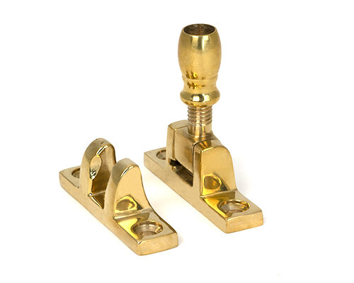 Polished Brass Mushroom Brighton Fastener - Narrow (Square)