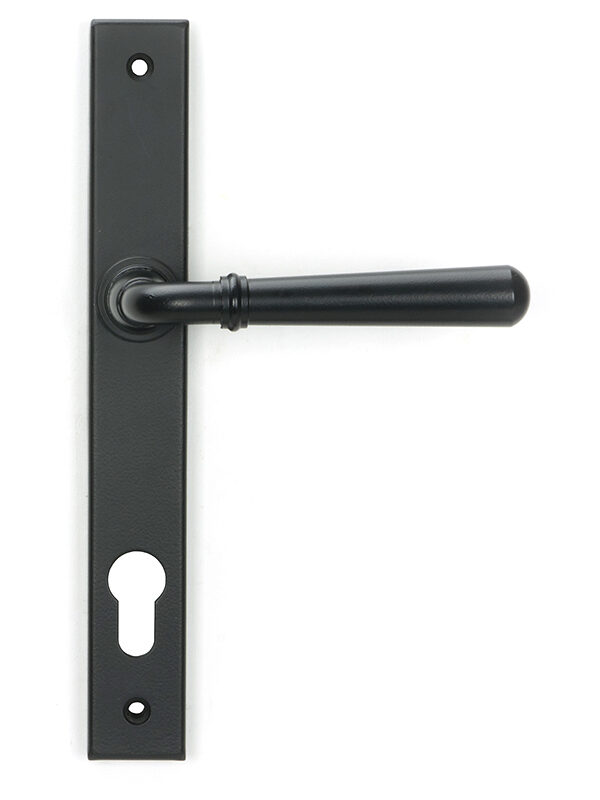 Matt Black Newbury Slimline Lever Espag. Lock Set