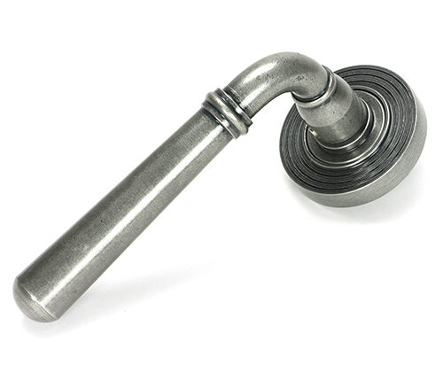 Pewter Newbury Lever on Rose Set (Beehive)