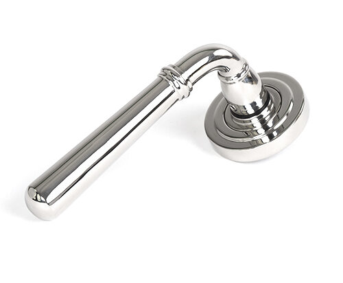 Polished Marine SS (316) Newbury Lever on Rose Set (Art Deco)