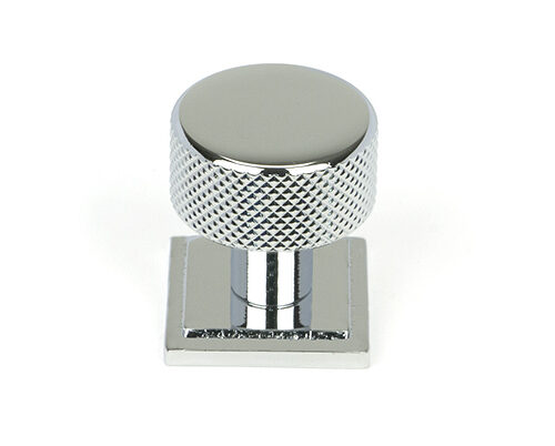 Polished Chrome Brompton Cabinet Knob - 25mm (Square)