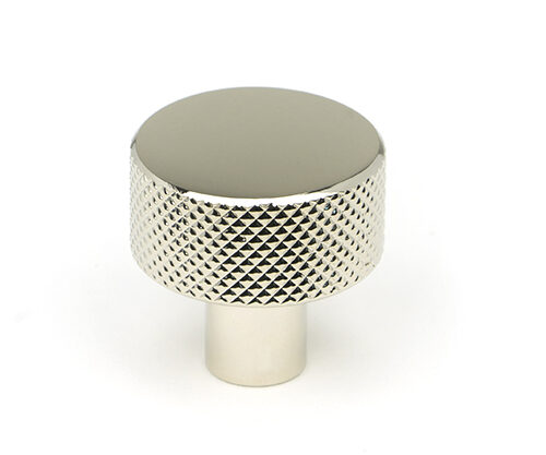 Polished Nickel Brompton Cabinet Knob - 25mm (No rose)