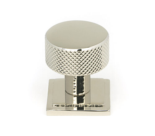Polished Nickel Brompton Cabinet Knob - 25mm (Square)