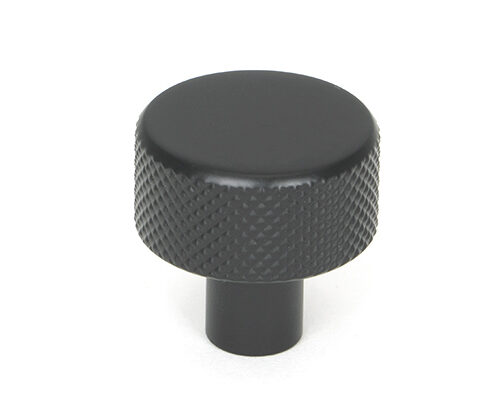 Matt Black Brompton Cabinet Knob - 25mm (No rose)