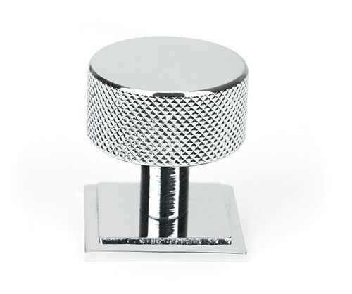 Polished Chrome Brompton Cabinet Knob - 32mm (Square)