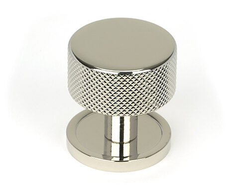 Polished Nickel Brompton Cabinet Knob - 32mm (Plain)