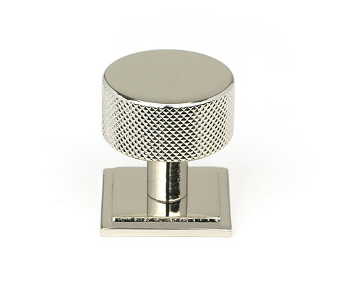 Polished Nickel Brompton Cabinet Knob - 32mm (Square)