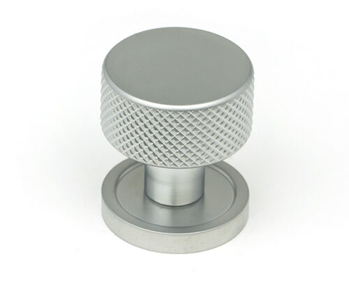 Satin Chrome Brompton Cabinet Knob - 25mm (Plain)