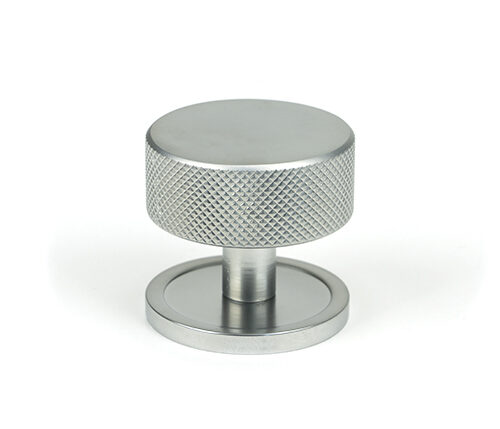 Satin Chrome Brompton Cabinet Knob - 38mm (Plain)