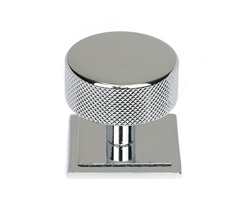 Polished Chrome Brompton Cabinet Knob - 38mm (Square)