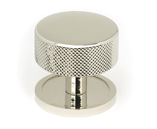 Polished Nickel Brompton Cabinet Knob - 38mm (Plain)