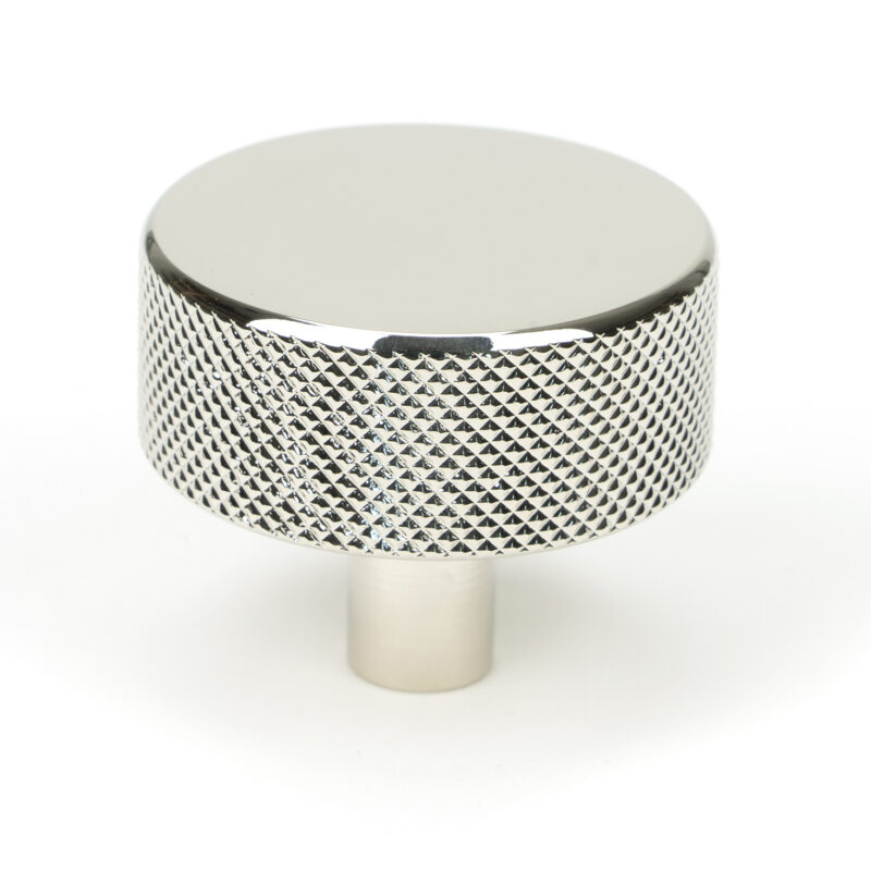 Polished Nickel Brompton Cabinet Knob - 38mm (No rose)