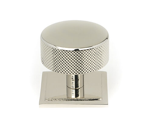 Polished Nickel Brompton Cabinet Knob - 38mm (Square)
