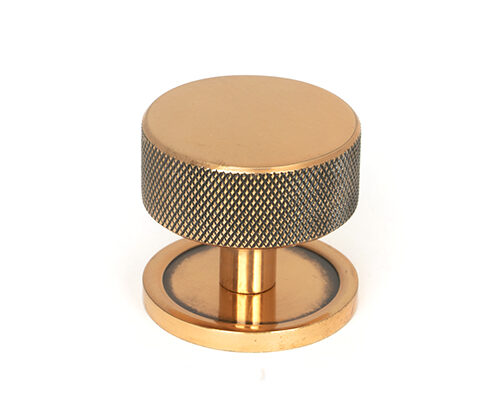 Polished Bronze Brompton Cabinet Knob - 38mm (Plain)