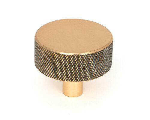 Polished Bronze Brompton Cabinet Knob - 38mm (No rose)