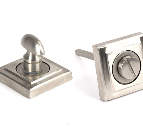 Satin Marine SS (316) Round Thumbturn Set (Square)