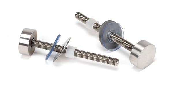 Satin SS (304) 100mm Bolt Fixings for T Bar (2)