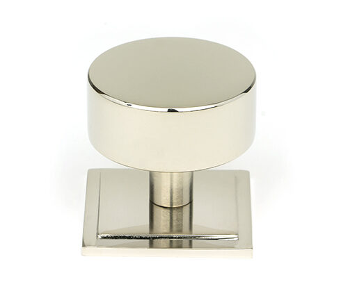 Polished Nickel Kelso Cabinet Knob - 38mm (Square)