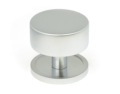 Satin Chrome Kelso Cabinet Knob - 38mm (Plain)