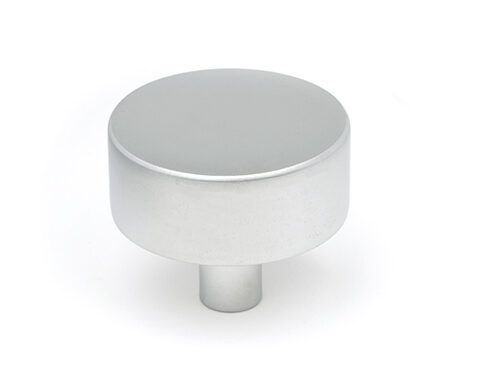 Satin Chrome Kelso Cabinet Knob - 38mm (No rose)