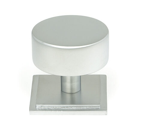 Satin Chrome Kelso Cabinet Knob - 38mm (Square)