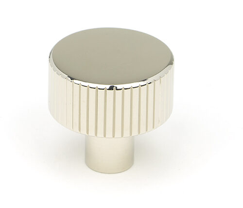 Polished Nickel Judd Cabinet Knob - 25mm (No rose)