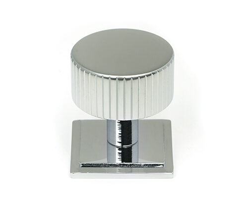 Polished Chrome Judd Cabinet Knob - 32mm (Square)