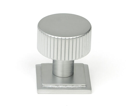 Satin Chrome Judd Cabinet Knob - 25mm (Square)