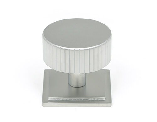 Satin Chrome Judd Cabinet Knob - 38mm (Square)
