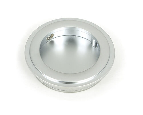 Satin Chrome 60mm Art Deco Round Pull