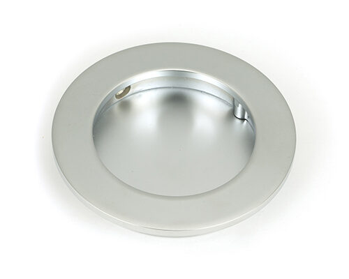 Satin Chrome 75mm Plain Round Pull