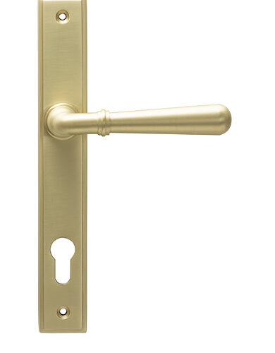 Satin Brass Newbury Slimline Lever Espag. Lock Set