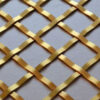 Diamond Woven Brass Grille – 5mm Plain